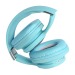 Наушники полноразмерные Bluetooth KARLER BASS K500 голубые#1933092
