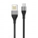 Кабель USB - MicroUSB XO NB188 (2.4A) Серый#1939475