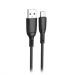 Кабель USB - MicroUSB XO NB245 (2.4A, силикон) Черный#2069778