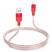 Кабель USB - Apple Lightning HOCO X99 "Crystal junction" (2.4A, 100см) красный#2027917