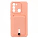 Чехол-накладка - SC304 с картхолдером для "Tecno Spark 8c/Spark Go (2022)" (light pink) (220336)#1927057