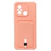 Чехол-накладка - SC304 с картхолдером для "Xiaomi Poco C55/Redmi 12C" (light pink) (220325)#1927038