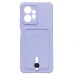 Чехол-накладка - SC304 с картхолдером для "Xiaomi Redmi Note 12 4G" (light violet) (220297)#1927026