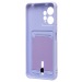 Чехол-накладка - SC304 с картхолдером для "Xiaomi Redmi Note 12 4G" (light violet) (220297)#2099836