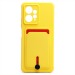 Чехол-накладка - SC304 с картхолдером для "Xiaomi Redmi Note 12 4G" (yellow) (220295)#1927030