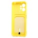 Чехол-накладка - SC304 с картхолдером для "Xiaomi Redmi Note 12 4G" (yellow) (220295)#2099832
