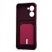 Чехол-накладка - SC304 с картхолдером для "Realme C33" (bordo) (220319)#2097277