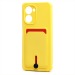 Чехол-накладка - SC304 с картхолдером для "Realme C33" (yellow) (220315)#2099815