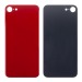 Задняя крышка для iPhone 8 Красный (стекло, широкий вырез под камеру, логотип) - Премиум#1928884