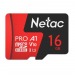 Карта флэш-памяти MicroSD 16 Гб Netac P500 Extreme Pro UHS-I (100 Mb/s) без адаптера (Class (222569)#1929515