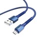 Кабель USB - micro USB Hoco X71 Especial 100см 2,4A (blue) (206192)#1928829