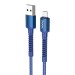 Кабель USB - micro USB Hoco X71 Especial 100см 2,4A (blue) (206192)#1928828
