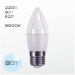Лампочка светодиодная FAN E27 Свеча 9Вт 6500K (C37), шт#1931843