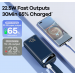 Внешний Аккумулятор (Power Bank) Remax RPP-522 30000 mAh (22,5W, QC3.0, PD, 2USB, MicroUSB, Type-C, LED дисплей) Синий#1938033