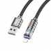 Кабель USB - Apple lightning Hoco U122 120см 2,4A  (black) (221085)#1939175