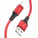 Кабель USB - Apple lightning Hoco X86 Spear 100см 2,4A  (red) (220500)#1936353