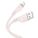 Кабель USB - Apple lightning Hoco X97 Crystal 100см 2,4A  (light pink) (220460)#1976976