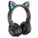 Bluetooth-наушники полноразмерные Borofone BO18 cat ear (повр. уп.) (black) (224616)#1936031
