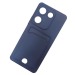 Чехол силиконовый Tecno Camon 20/20 Pro матовый цветной с визитницей темно-синий#1957997