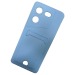 Чехол силиконовый Tecno Pova 5 матовый цветной с визитницей голубой#1958341