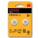 Элемент питания Kodak MAX CR2032 BL2 Lithium 3V (2/60/240)#1937868