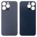 Задняя крышка для iPhone 14 Pro Max (A2895) Черный (стекло, монолит, широкий вырез под камеру, логотип) - Премиум#2137487