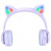 Bluetooth-наушники полноразмерные Hoco W39 Cat ear kids BT (повр. уп.) (purple) (224998)#1941910