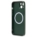 Чехол-накладка ORG SM021 SafeMag для "Apple iPhone 15 Plus" (green) (222218)#2054578