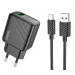 Адаптер Сетевой с кабелем Hoco CS21A Rich QC3.0 USB 18W (USB/Type-C) (black) (222791)#1944024