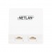 Розетка - RJ-45 5E_двойная_внешняя NETLAN EC-UWO-2-UD2-WT J203 [12.10], шт#2139308