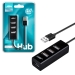 HUB USB Port 4USB 480 mbps HUB-112 JBH (черный)#1944181