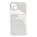 Чехол iPhone 13 Mini Силикон Card Case с Карманом для карты Прозрачный 1.5mm#2103090