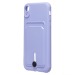 Чехол-накладка - SC304 с картхолдером для "Apple iPhone XR" (dark violet) (223190)#2139748