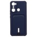 Чехол-накладка - SC304 с картхолдером для "infinix HOT 20i" (dark blue) (222990)#1951689