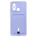 Чехол-накладка - SC304 с картхолдером для "Xiaomi Poco C55/Redmi 12C" (dark violet) (223223)#1952061