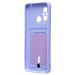 Чехол-накладка - SC304 с картхолдером для "Xiaomi Poco C55/Redmi 12C" (dark violet) (223223)#2100509