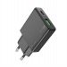 Адаптер Сетевой с кабелем Hoco N38 Delgado PD+QC USB/Type-C 20W (Type-C/Lightning) (black) (222778)#1994721