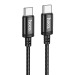 Кабель Type-C - Type-C Hoco X89 Wind PD 60W 100см 3A  (black) (220683)#2141637