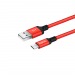 Кабель USB - micro USB Hoco X14 Times Speed (повр. уп) 200см 2A  (red/black) (226602)#1949195