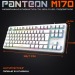 Игровая клавиатура USB Jet.A Panteon RAINBOW M170 c LED подсветкой, 87 клавиши, белая [23.11], шт#1956327