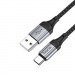 Кабель USB - Type-C Hoco X102 (3A/1m) черный#2102418