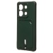 Чехол-накладка - SC304 с картхолдером для "Xiaomi Redmi Note 13 5G" (dark green) (223998)#1955443