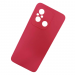 Чехол силиконовый Xiaomi Redmi 12C матовый с защитой камеры фуксия#2061855