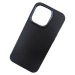 Чехол силиконовый iPhone 15 Pro Max матовый с ободком черный#1989410