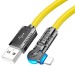 Кабель USB - Apple lightning Hoco U118 120см 2,4A  (yellow) (221395)#1969349