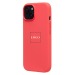 Чехол-накладка - Silicone Case SafeMag с анимацией для "Apple iPhone 15" (guava) (222535)#2069134