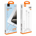 Кабель Type-C - Type-C WUW X200 1.0m PD+PPS 60W (для iPhone 15 и Samsung/Huawei) Нейлон Белый#2118371