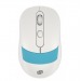 Мышь Оклик 310MW белый/синий оптическая (3200dpi) беспроводная USB для ноутбука (3but) [12.12], шт#2132191