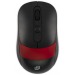 Мышь Оклик 310MW черный/красный оптическая (3200dpi) беспроводная USB для ноутбука (3but) [16.12], шт#1956795