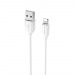 Кабель USB - Apple lightning Borofone BX19 (повр. уп) 100см 2,4A  (white) (223355)#1961709
